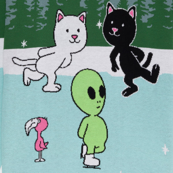 Ripndip Skating With Friends Knit Sweater (Light Blue)