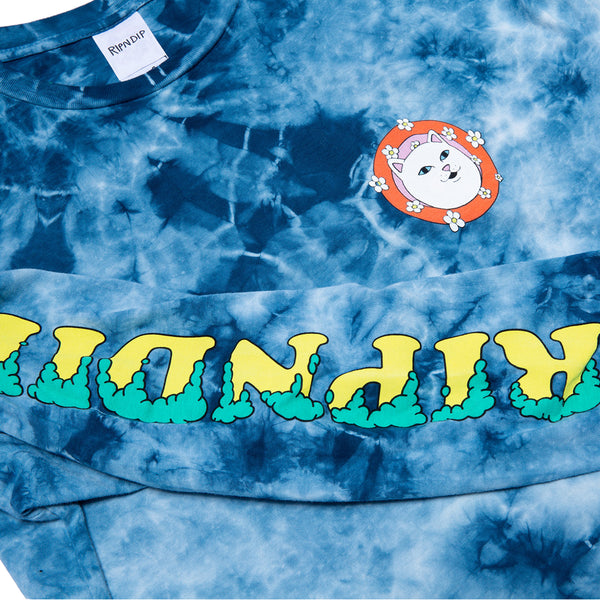 Ripndip Step Into The Wild Long Sleeve (Navy Lightning Wash)