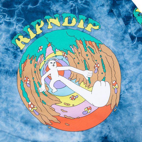 Ripndip Step Into The Wild Long Sleeve (Navy Lightning Wash)