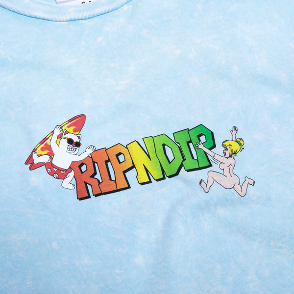 Ripndip Summer Break Long Sleeve (Light Blue Mineral Wash)