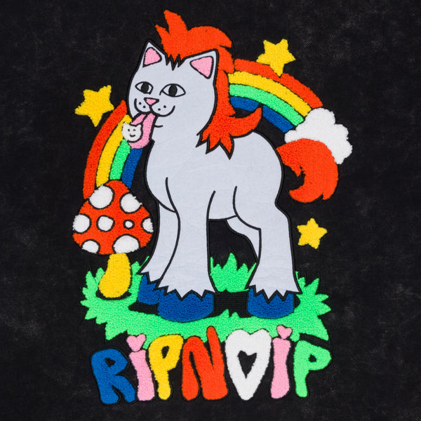 Ripndip Taste The Rainbow Hoodie (Black Mineral Wash)