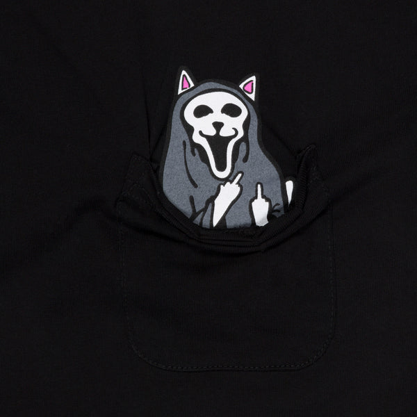 Ripndip Trick Or Treat Lord Nermal Pocket Tee (Black)
