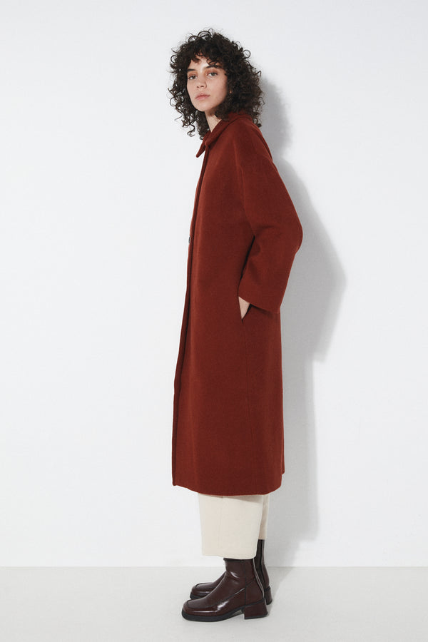 Rita Row Aline Coat - Rust