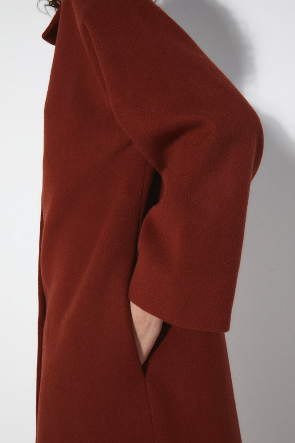 Rita Row Aline Coat - Rust