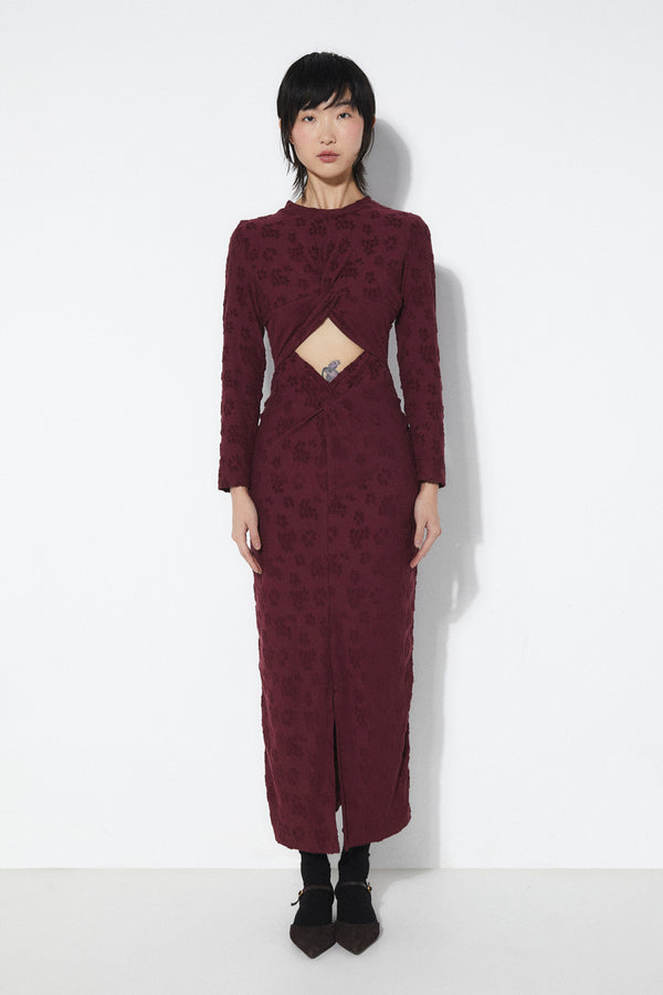 rita row Barbara Dress - Burgundy