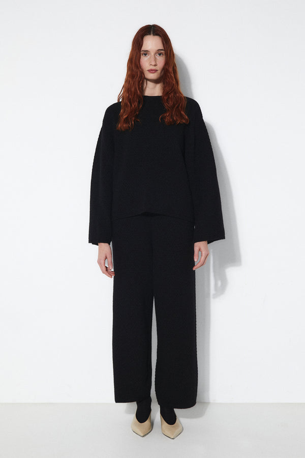 Rita Row Bell Sweater - Black
