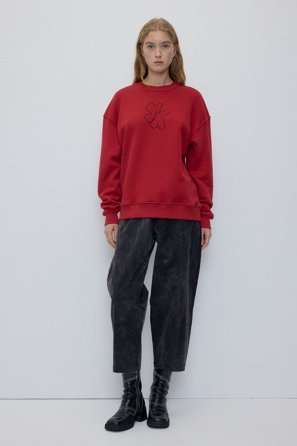 rita row Beverly Sweatshirt - Red