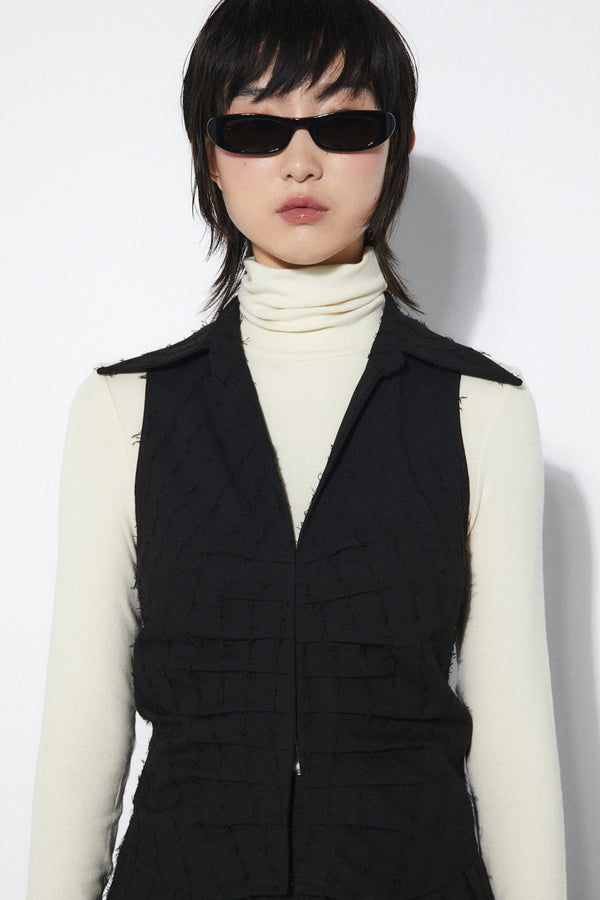 rita row Bonnie Top - Black