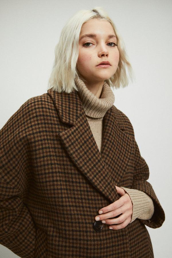 Rita Row Cedar Coat Checkered