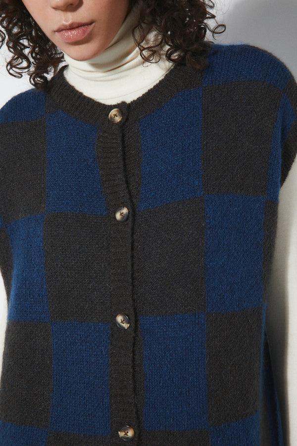 Rita Row Elaine Vest - Checkered