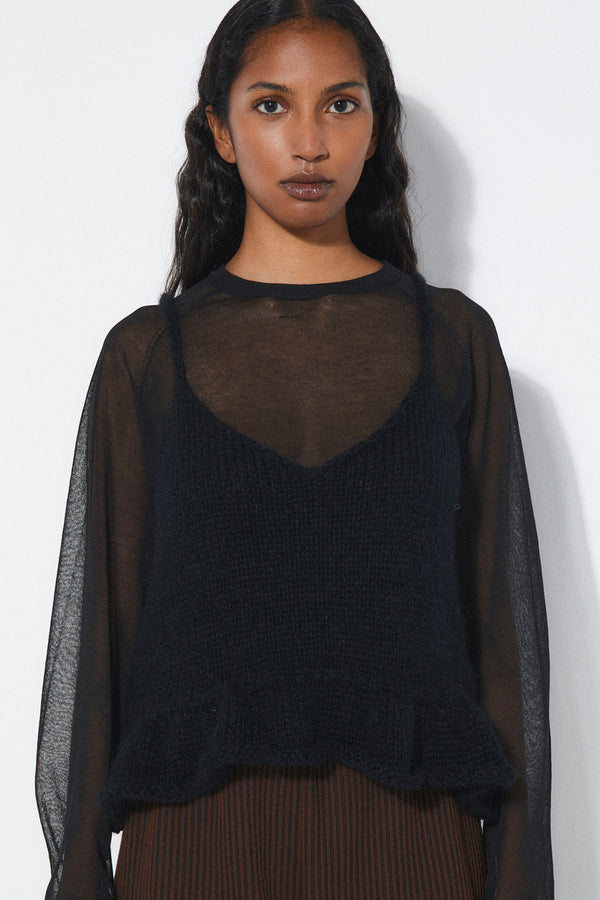 rita row Frau Top - Black