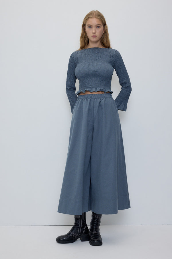 Rita Row Lobe Pants - Blue Checkered