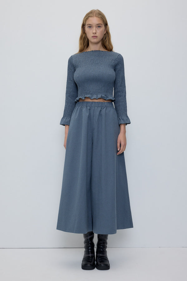 rita row Lobe Pants - Blue Checkered