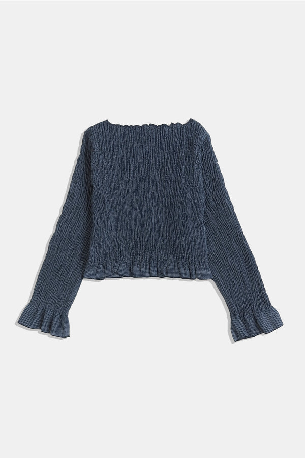 Rita Row Olga Top - Blue Checkered