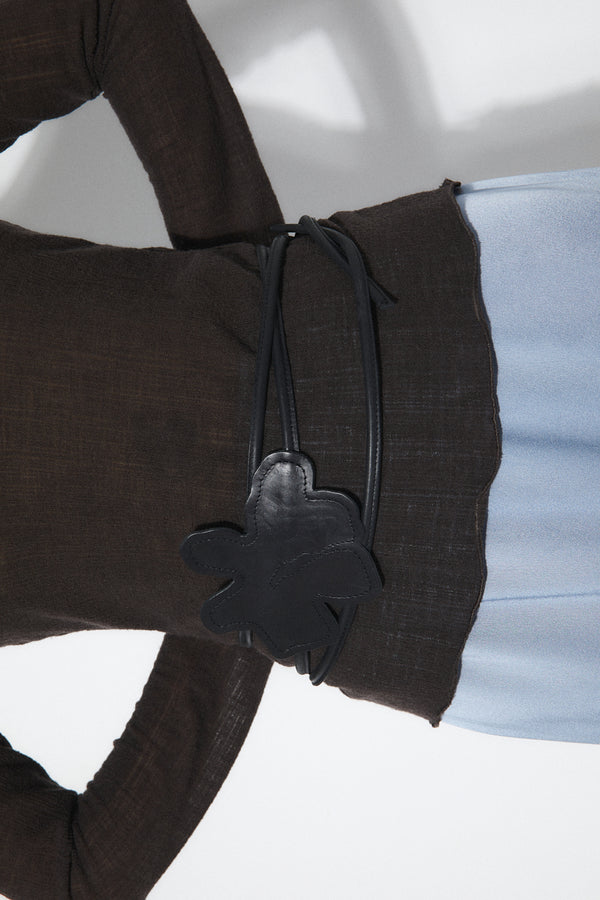 Rita Row Rose Belt - Black