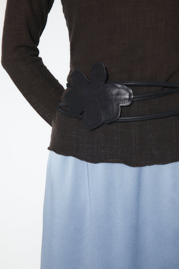 Rita Row Rose Belt - Black