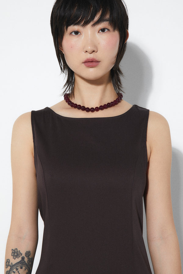 Rita Row Zero Dress - Brown