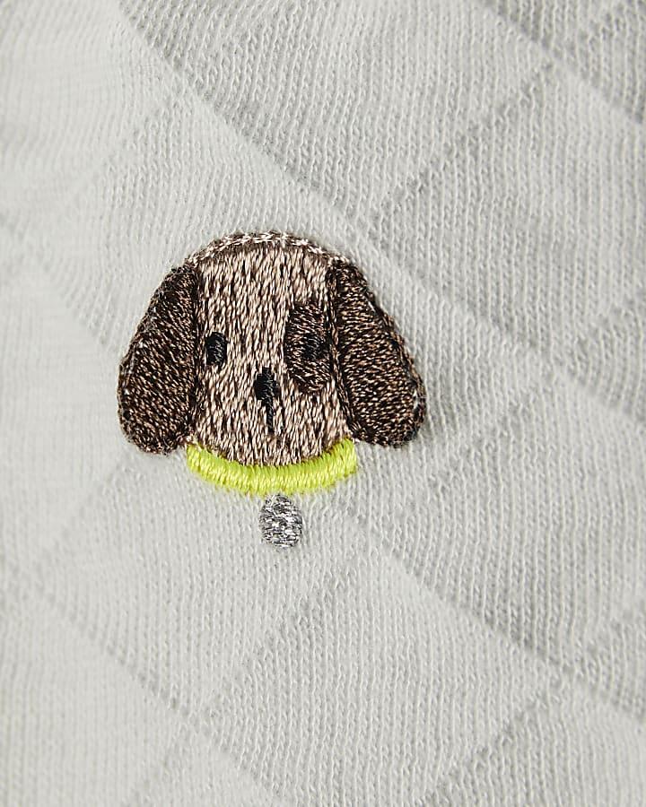 River Island Baby Boys Blue Quilted 3 Piece Gilet Set