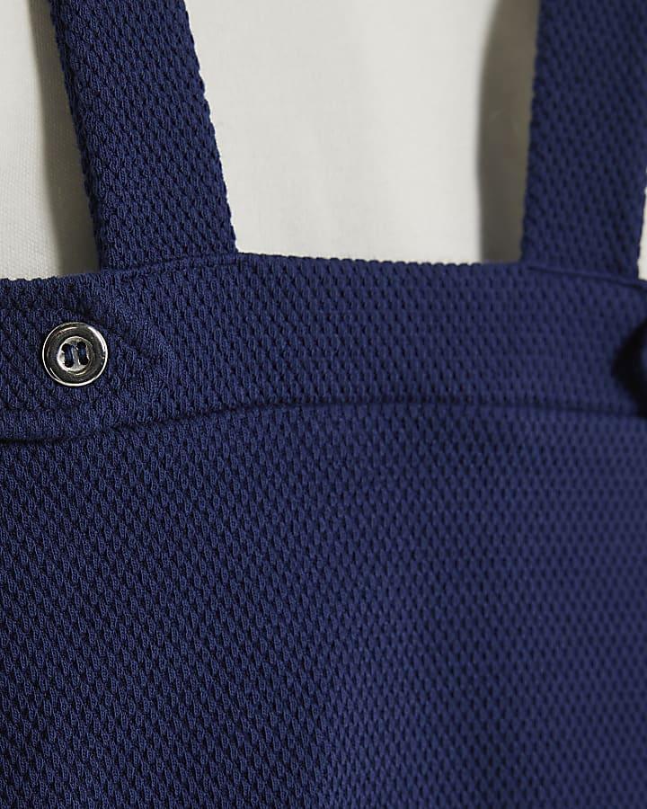 river island Baby Boys Navy Sailor Collar Short Set