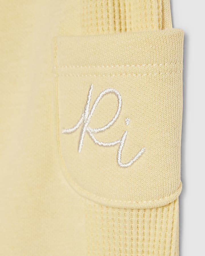 river island Baby Boys Yellow Character Sweatshirt Set