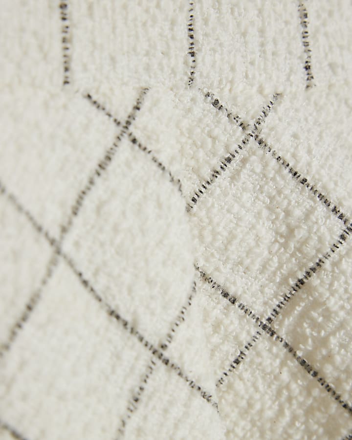 River Island Baby Girls Cream Check Dress And Socks Set