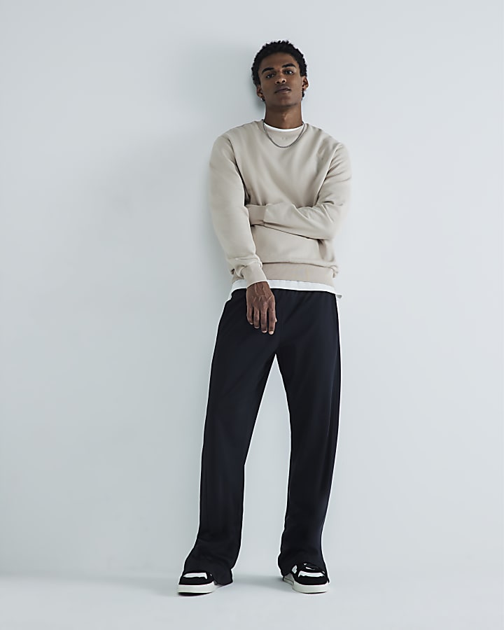River Island Beige Regular Fit Gothic Luminis Sweatshirt