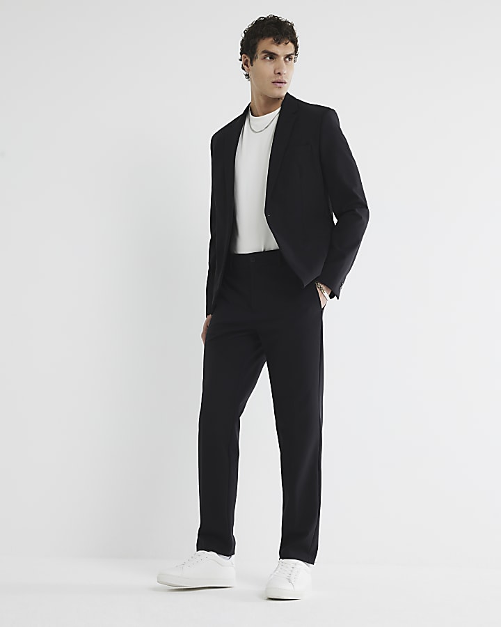 River Island Black Comfort Stretch Skinny Suit Jacket