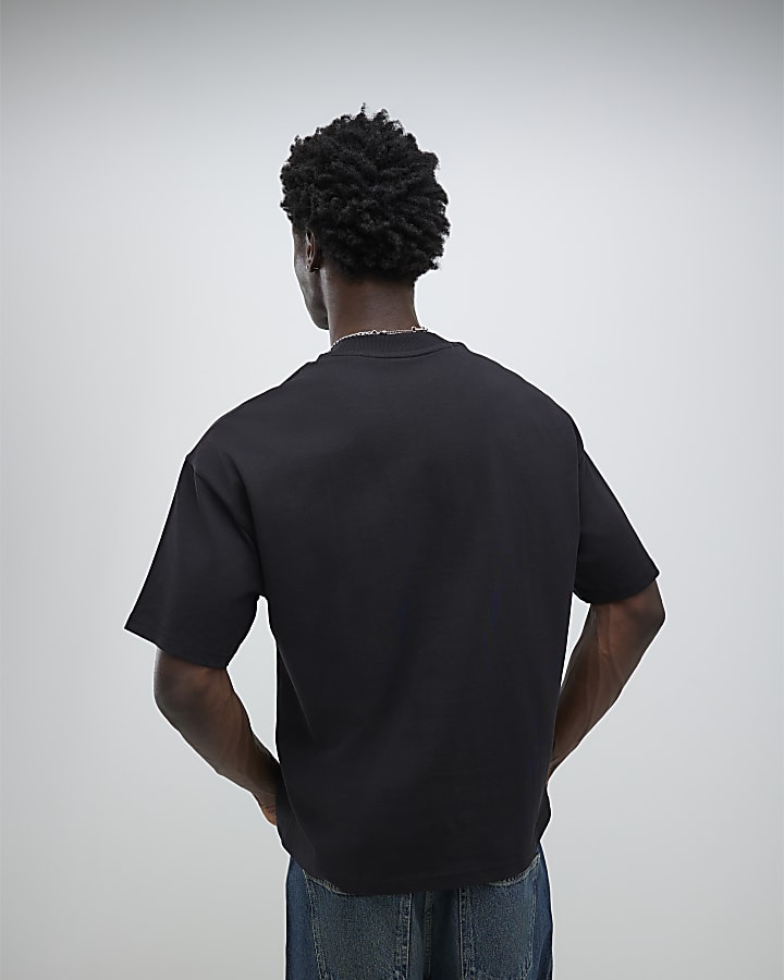 River Island Black Oversized Fit Pack Of 3 T-Shirts