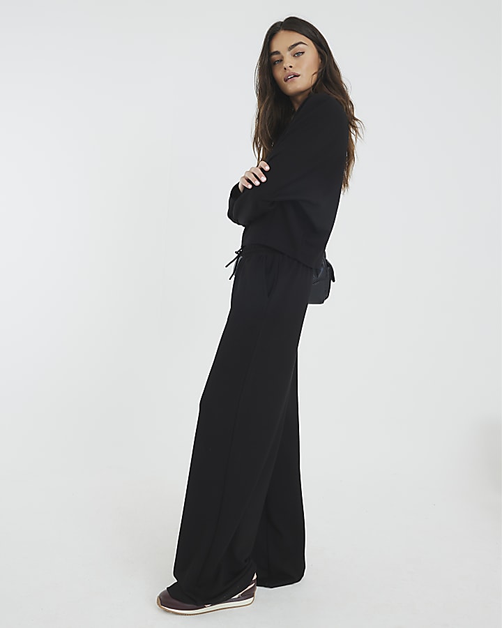 River Island Black Premium Long Sleeve Batwing Sweatshirt