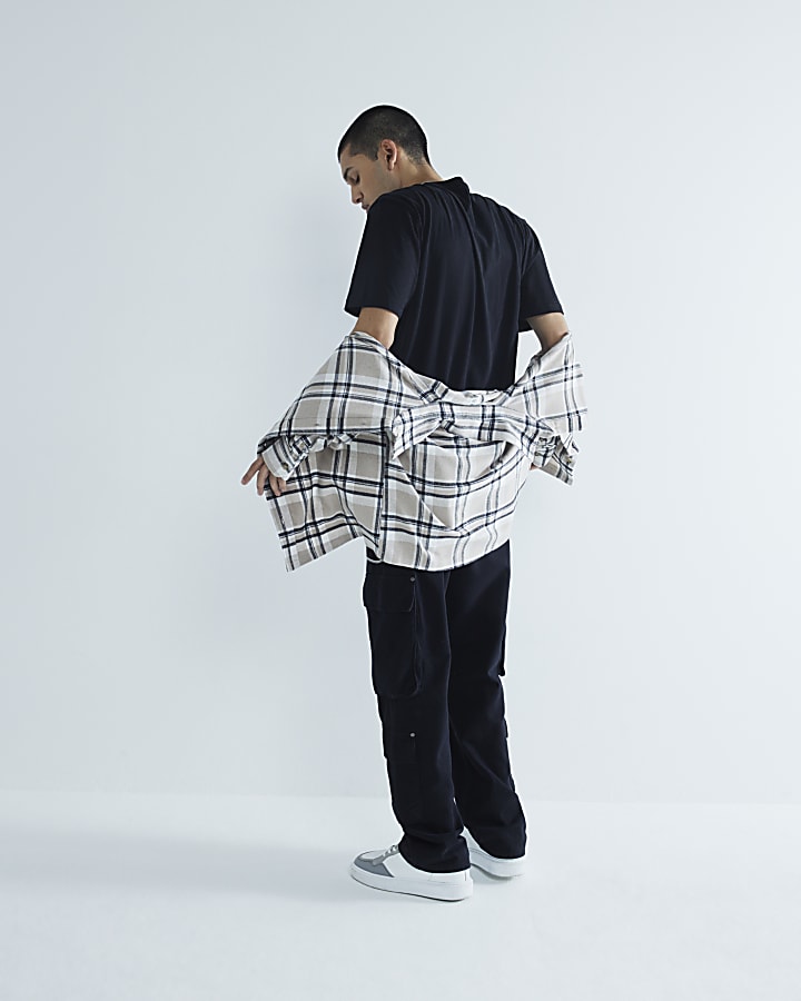 River Island Black Regular Fit Short Sleeve T-Shirts 3Pack