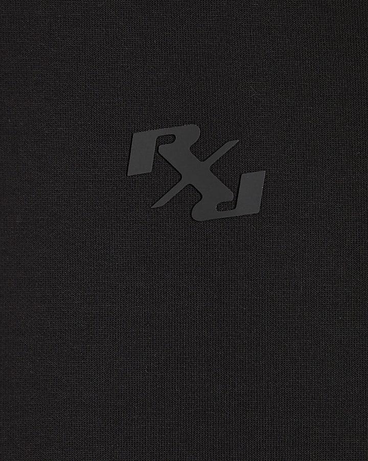 River Island Black RXR Zip Through Funnel Neck Sweatshirt