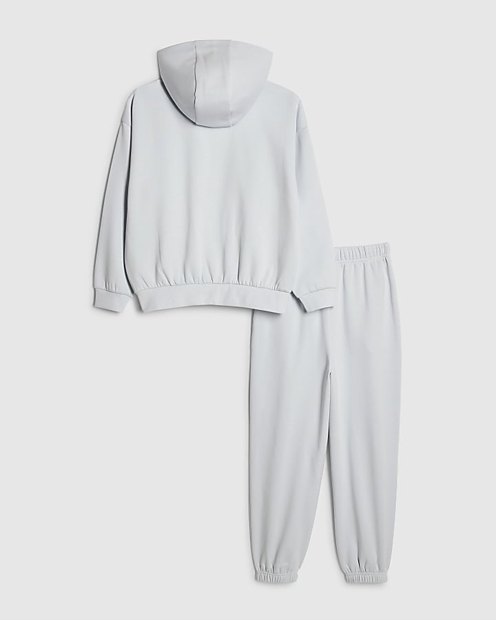 River Island Boys Blue Essentialism Hoodie Joggers Set