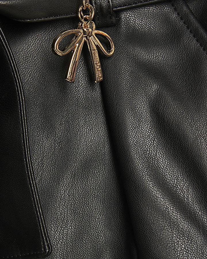 river island Girls Black Golden Girls Sweatshirt Set