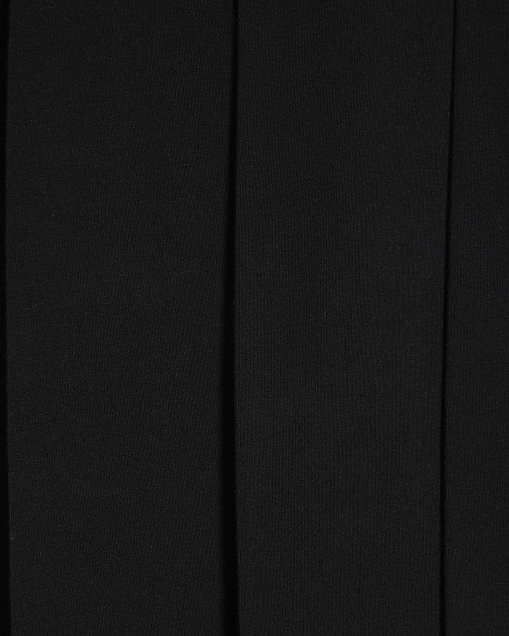 River Island Girls Black Pack Of 5 RI Waistband Leggings