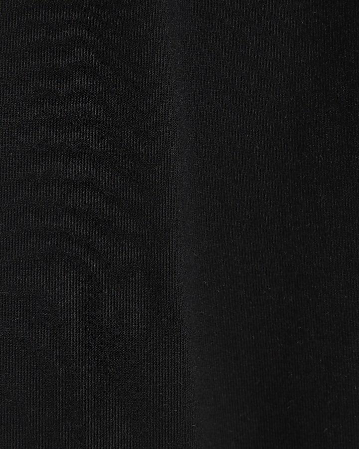 river island Girls Black RI Waistband Flared Trousers