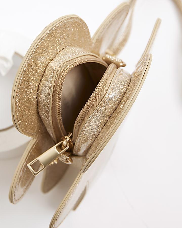 River Island Girls Gold Gingerbread Man Cross Body Bag