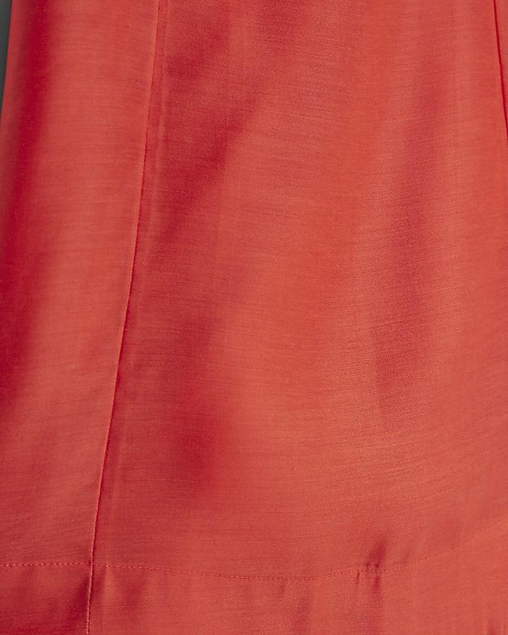 River Island Girls Orange 3D Flower Mini Shift Dress