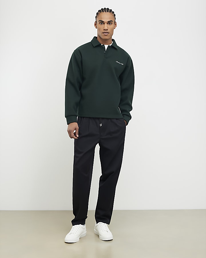 River Island Green Oversized Fit Sanctuaire Polo Shirt