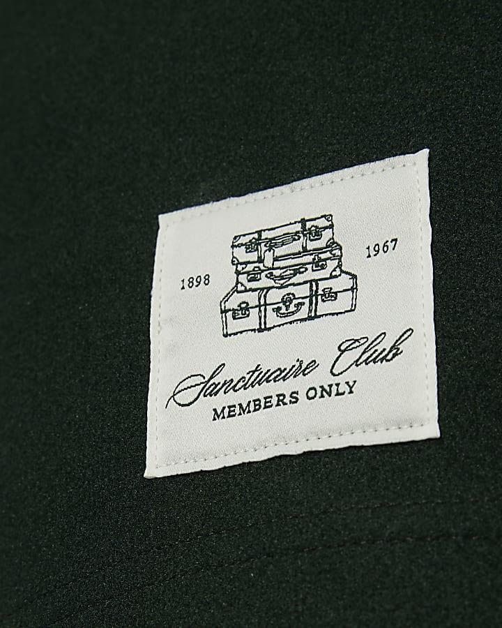 river island Green Oversized Fit Sanctuaire Polo Shirt