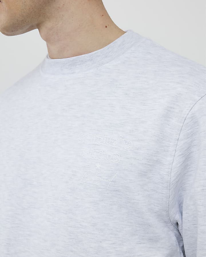 River Island Grey Regular Fit Sanctuaire Sweatshirt