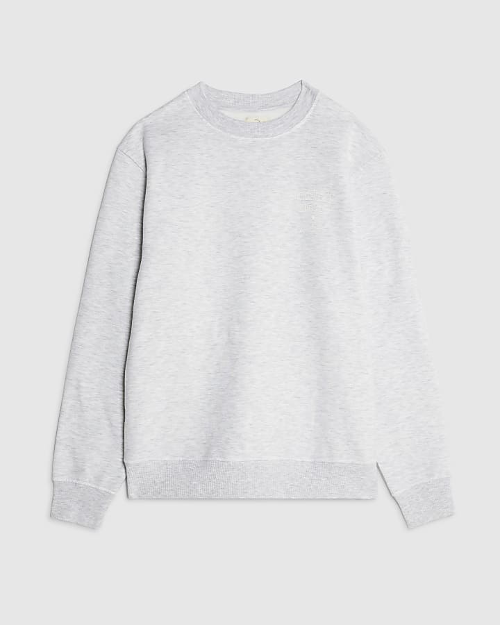 river island Grey Regular Fit Sanctuaire Sweatshirt