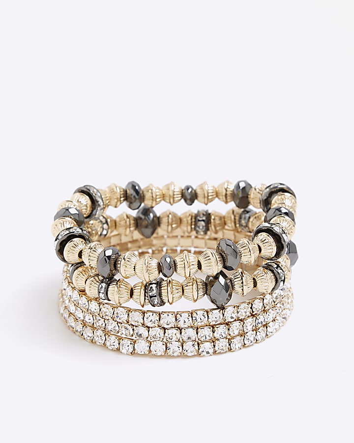 River Island Metal Multi Rhondal And Cupchain Mix Pack
