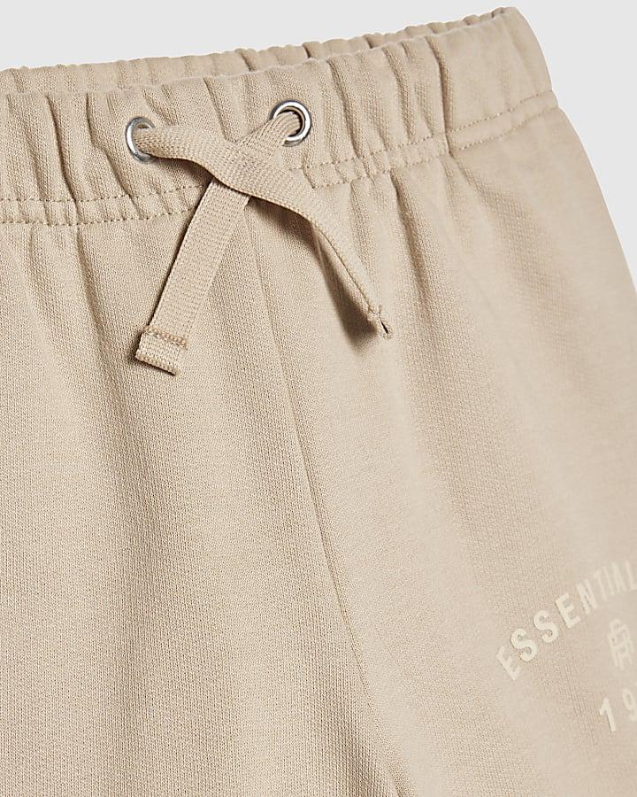 river island Mini Boys Beige Essentialism Hoodie Set