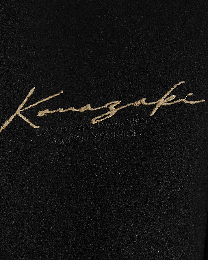 river island Mini Boys Black Japanese Snake Bomber Jacket