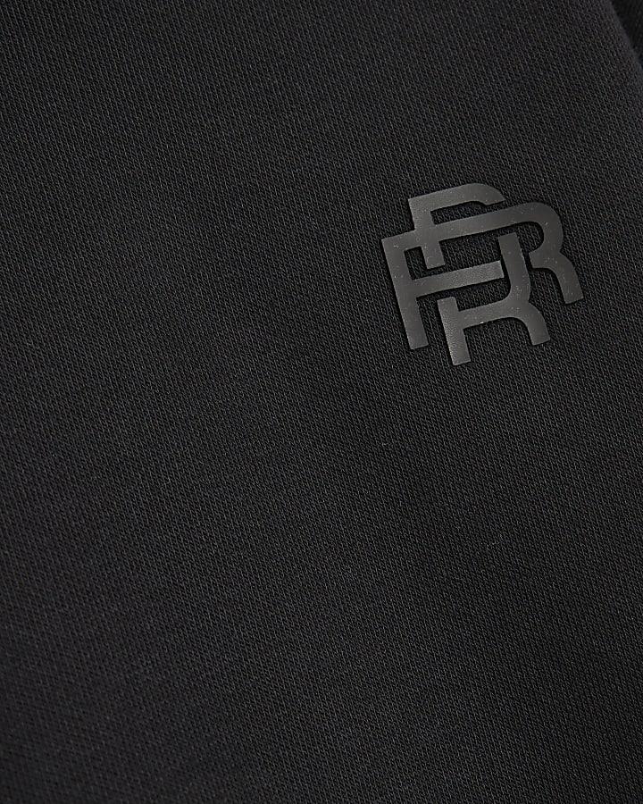 River Island Mini Boys Black RR Hoodie And Joggers Set