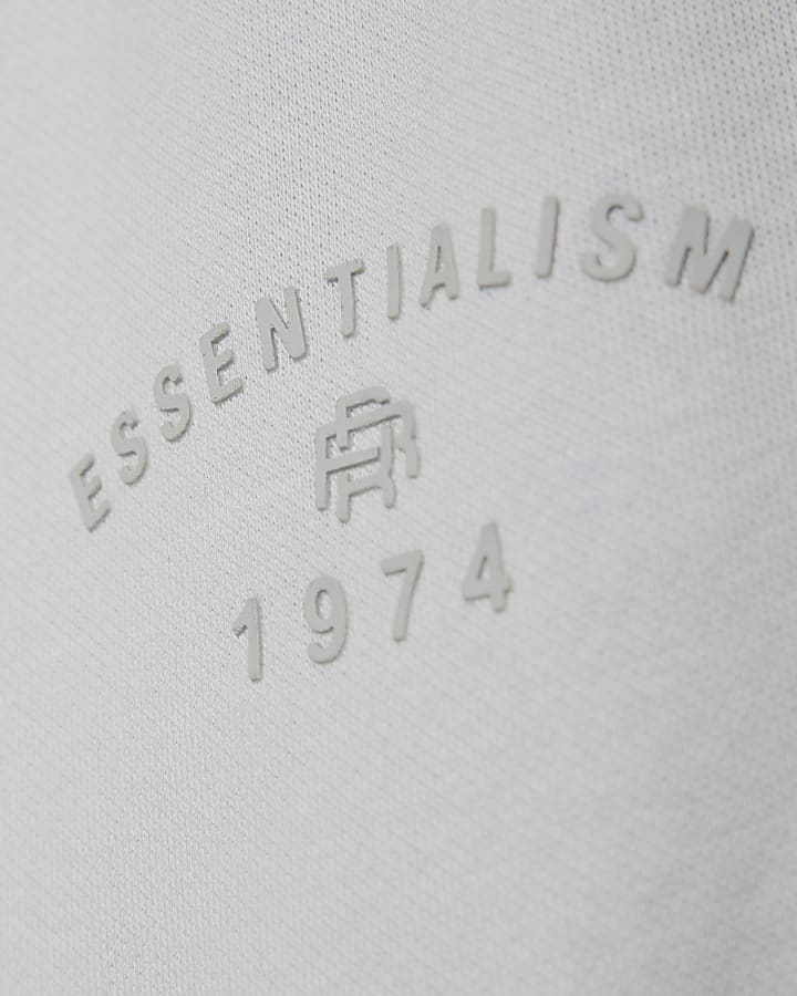 River Island Mini Boys Blue Essentialism Hoodie Set