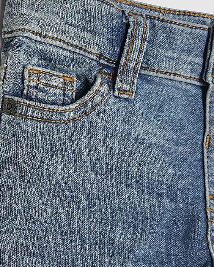 River Island Mini Boys Blue Stretch Tapered Fit Jeans