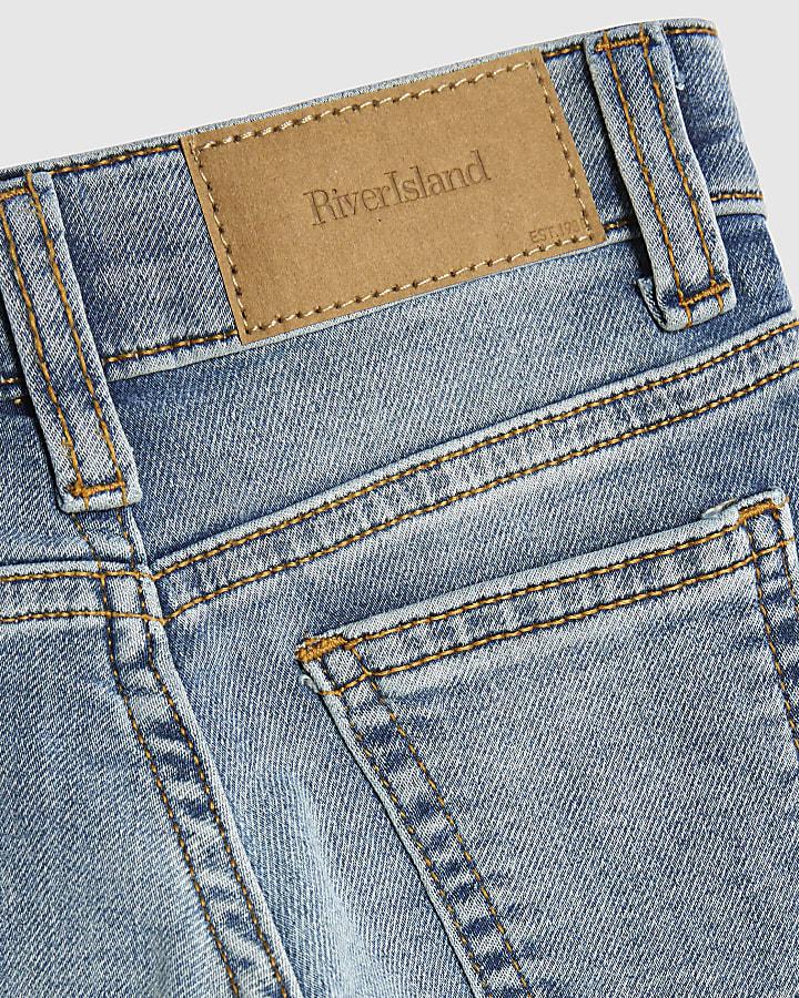 River Island Mini Boys Blue Stretch Tapered Fit Jeans
