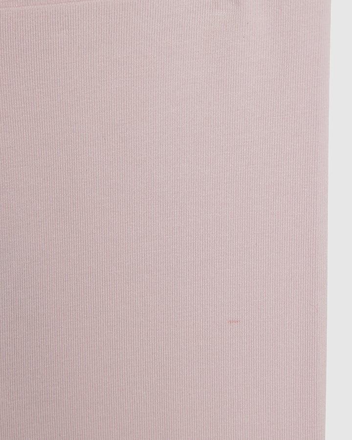 river island Mini Girls Beige Bow Hat Bear Sweatshirt Set