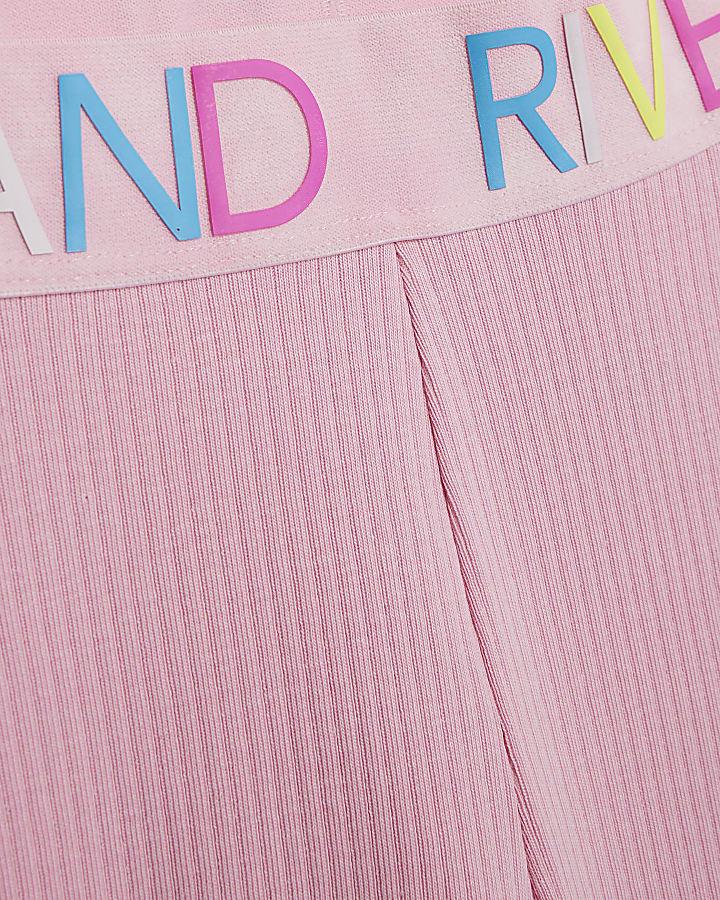 river island Mini Girls Cream York Bag Sweatshirt Set